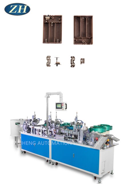 Alimentazione automatica della macchina per l'assemblaggio di scatole di batterie per tre batterie