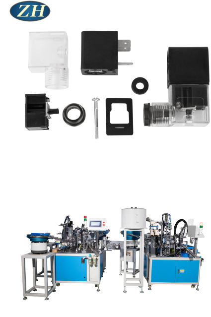 Macchina per l'assemblaggio di valvole elettromagnetiche